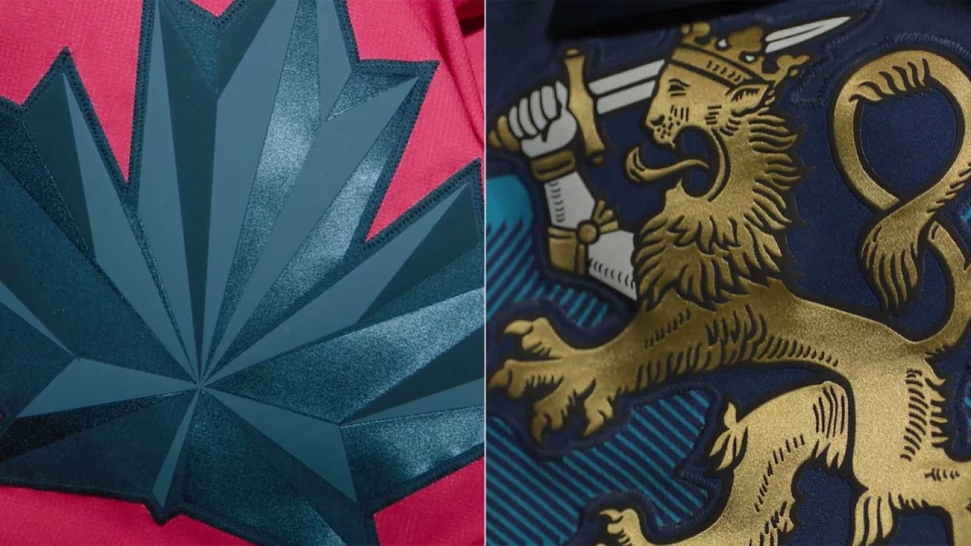 Team Canada And Finland Hockey Jerseys
