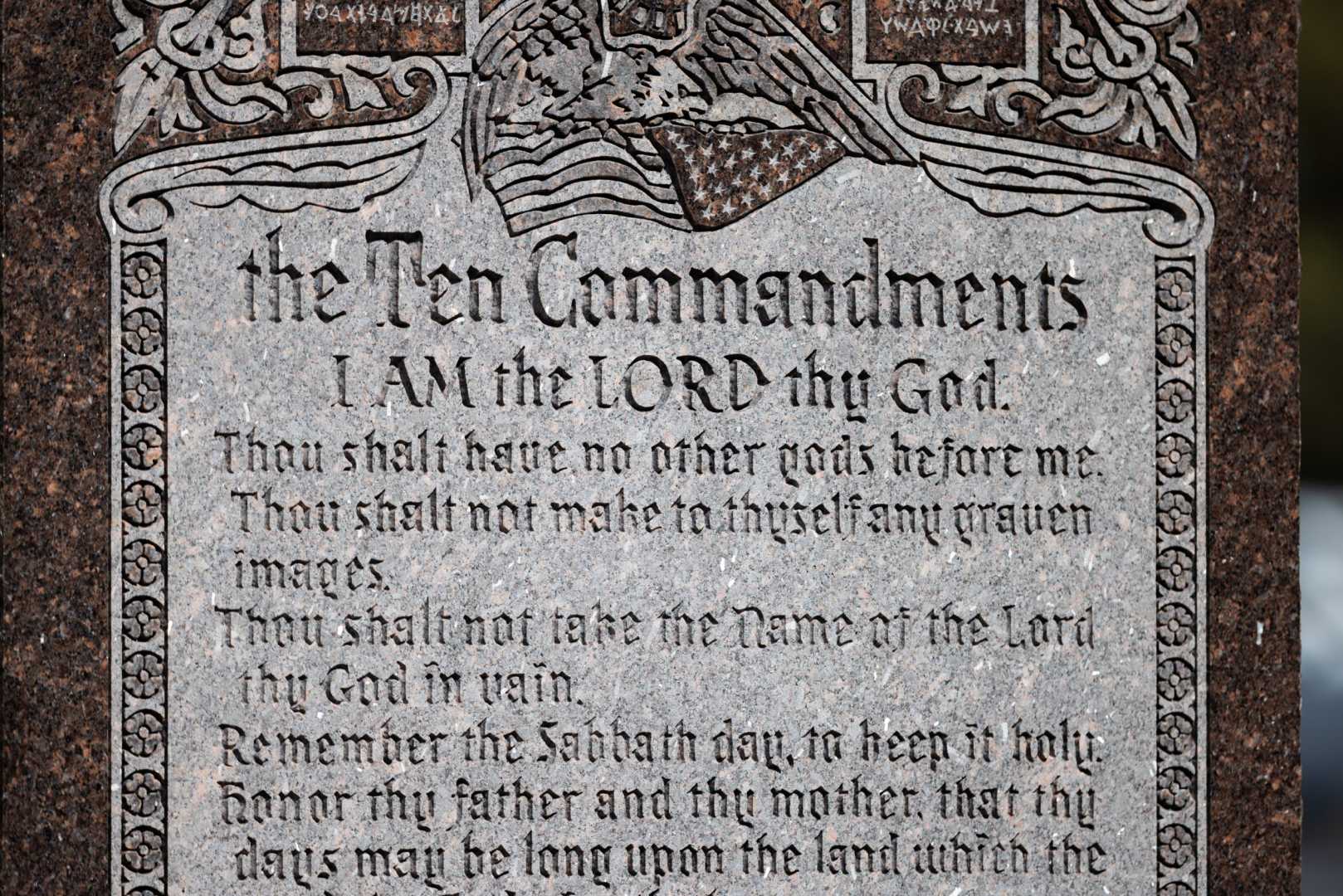 Ten Commandments Display In Texas School