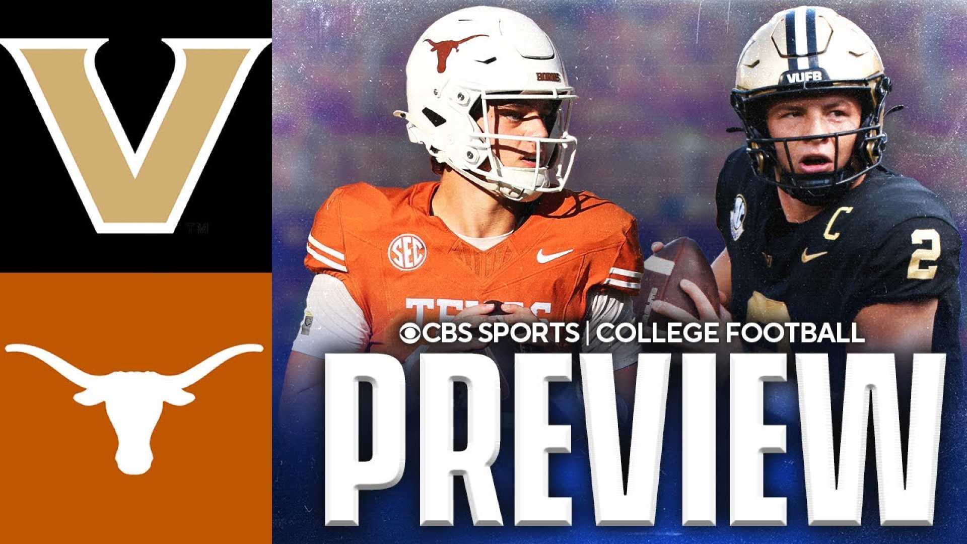 Texas Longhorns Vs Vanderbilt Commodores Football