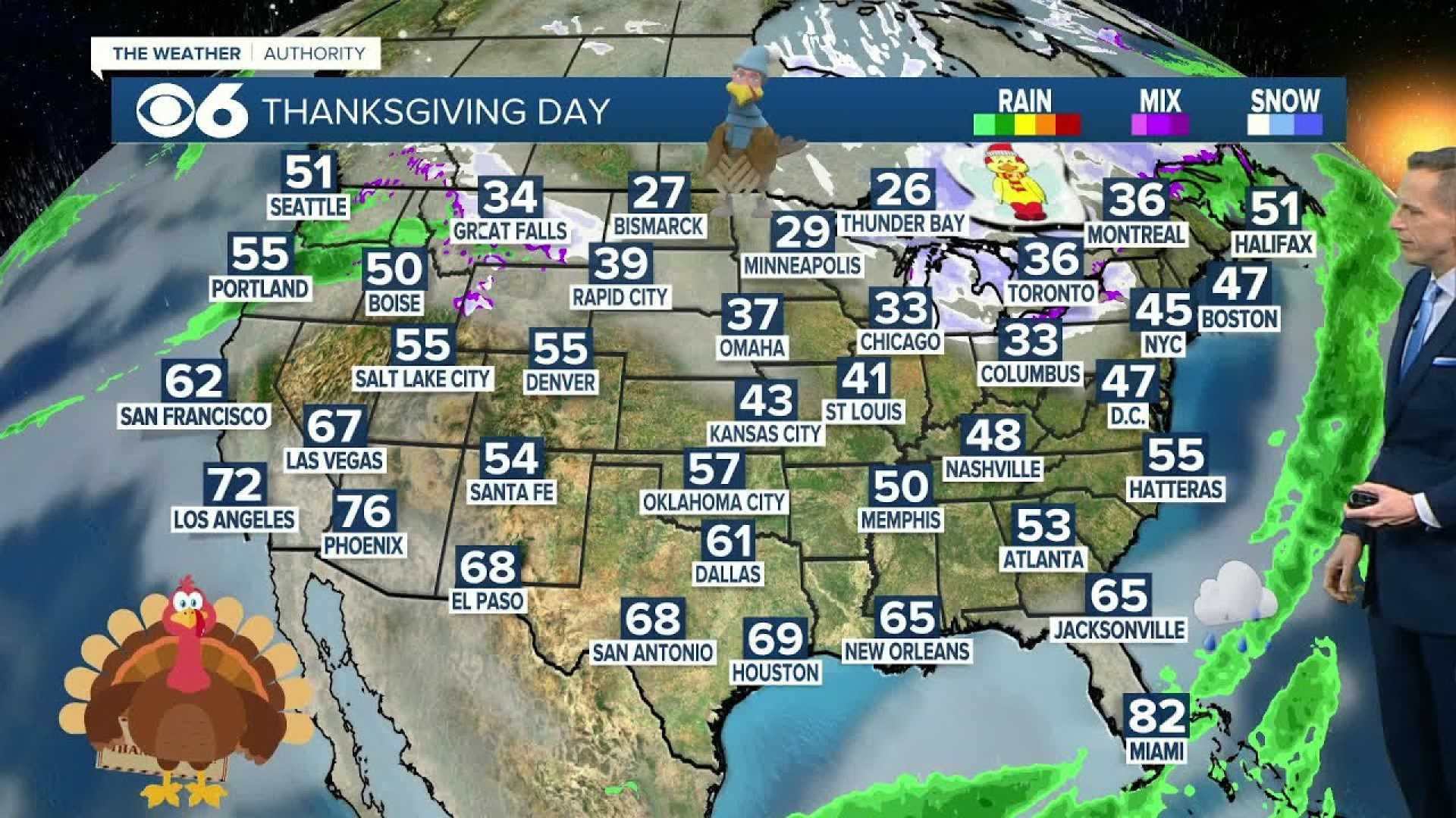 Thanksgiving Travel Weather Forecast