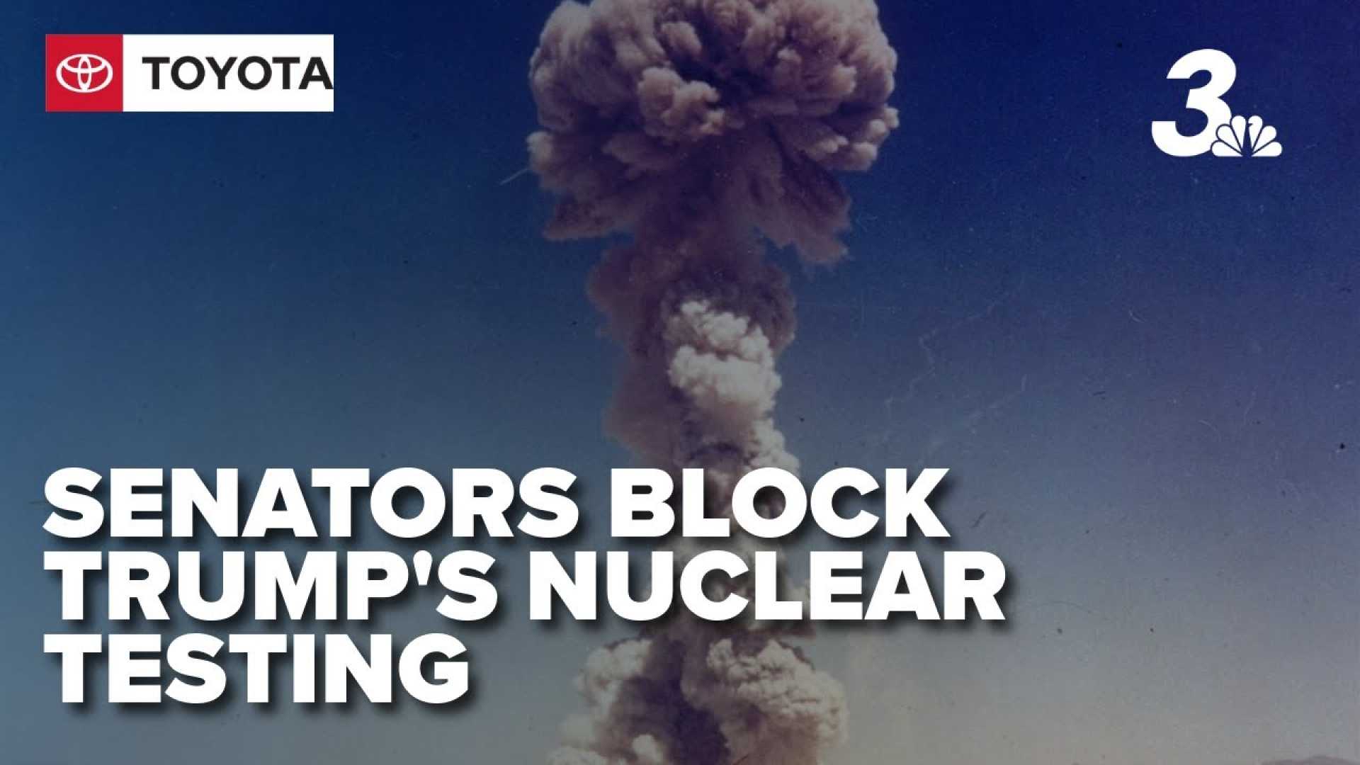 Trump Nuclear Testing Nevada Democrats