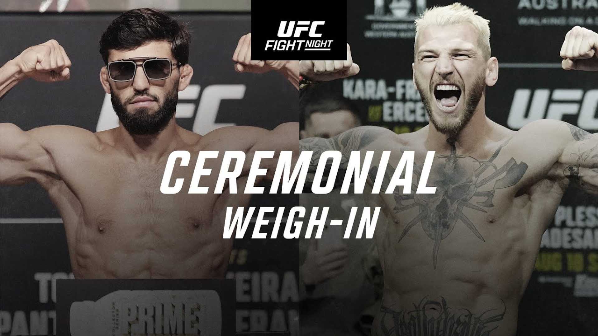 Ufc Fight Night Qatar Weigh In Results