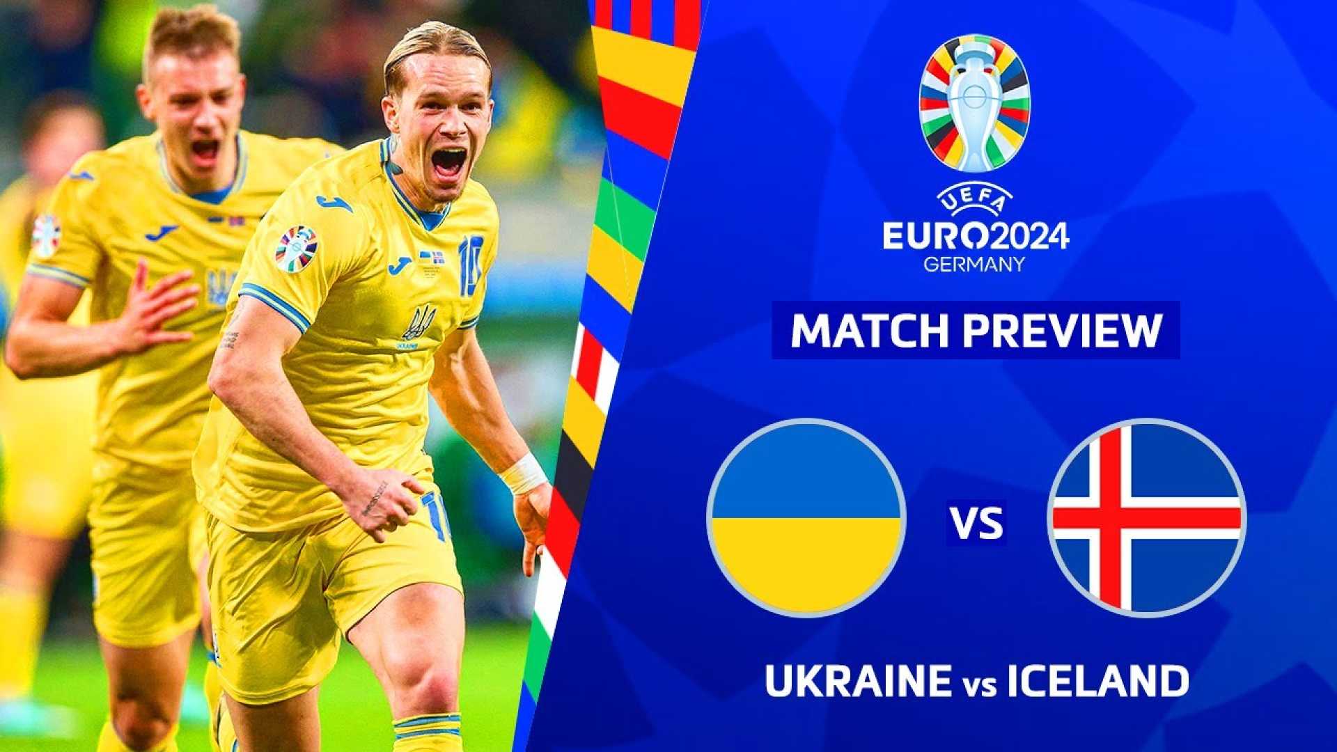 Ukrainian Football Team Versus Iceland Match