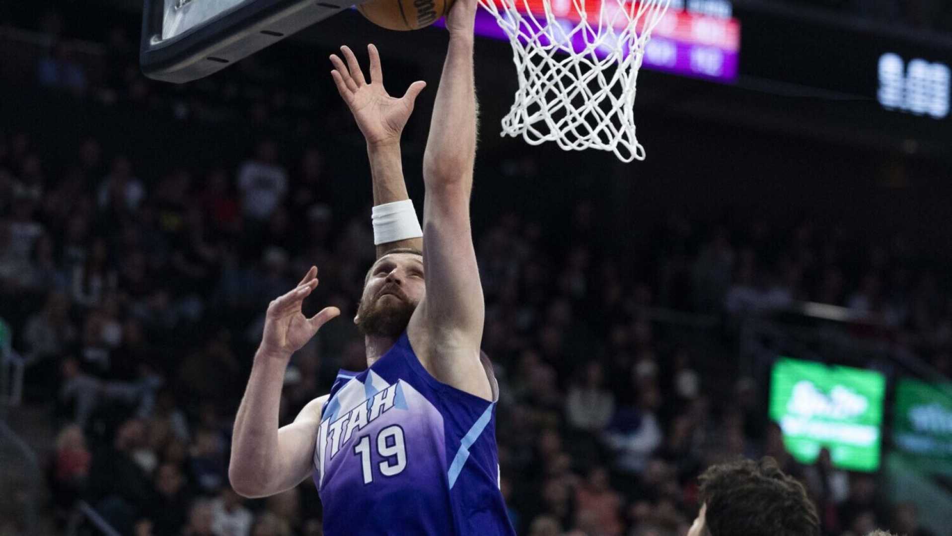 Utah Jazz Player Mykhailiuk Action Shot