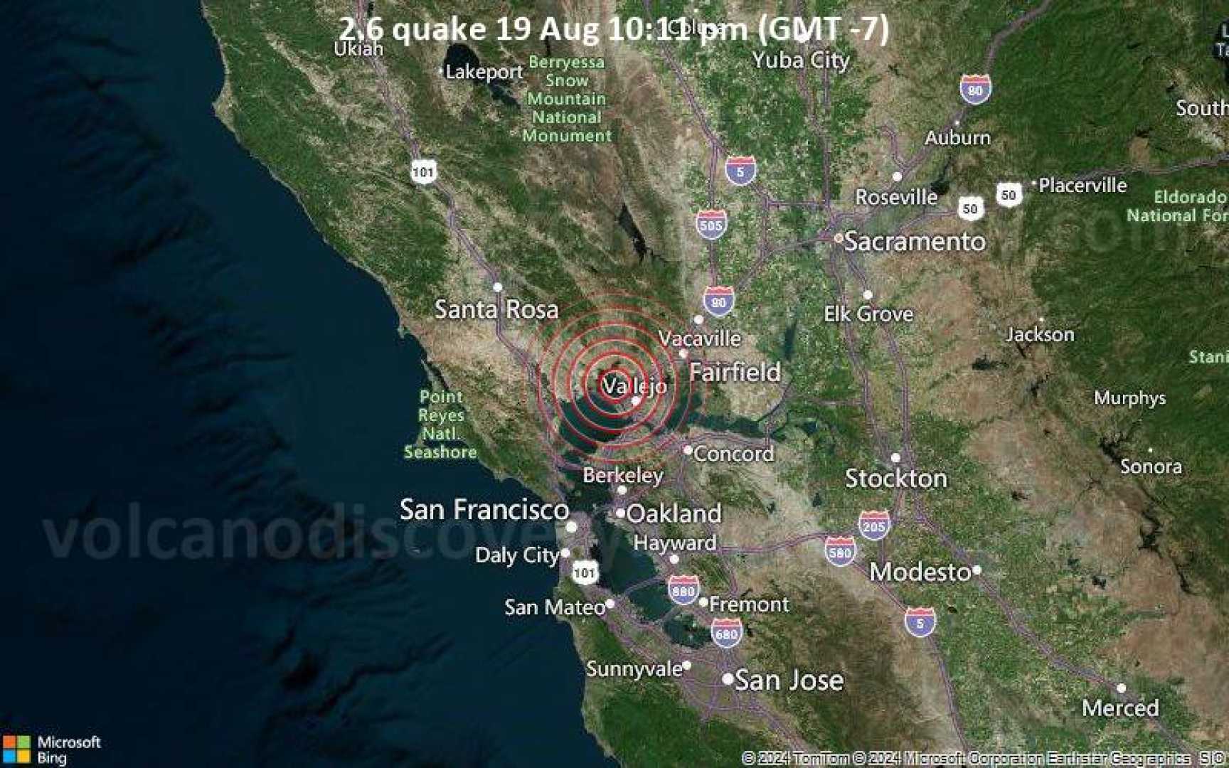 Vallejo Earthquake Tremor News
