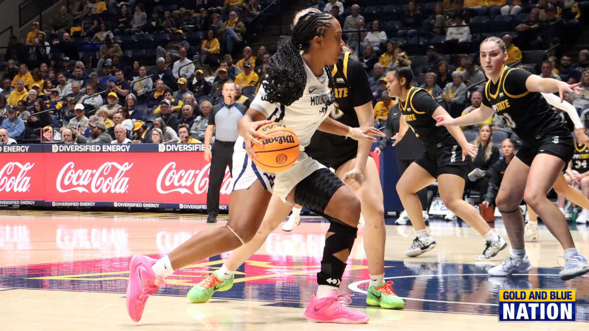 West Virginia University Women's Basketball Team Action