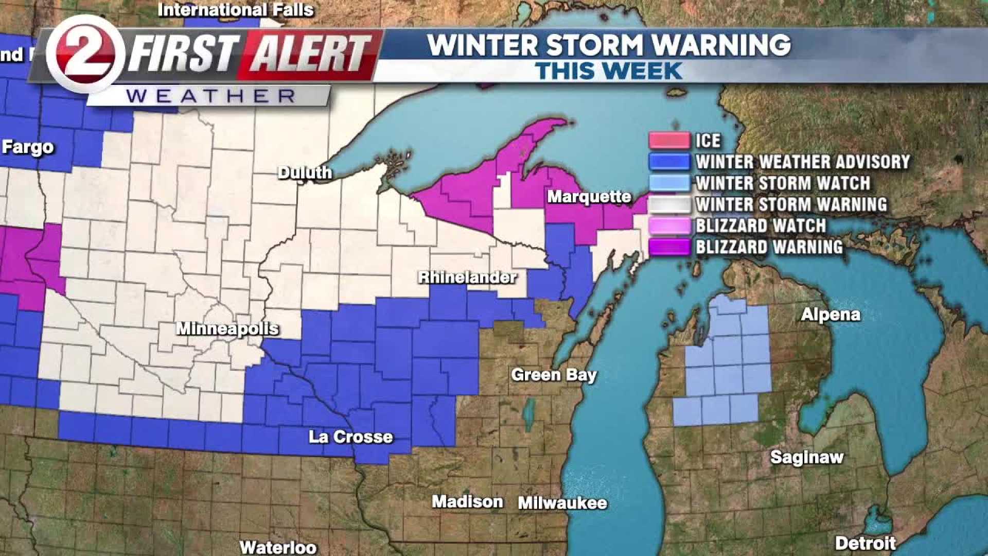 Wisconsin Michigan Winter Weather Forecast