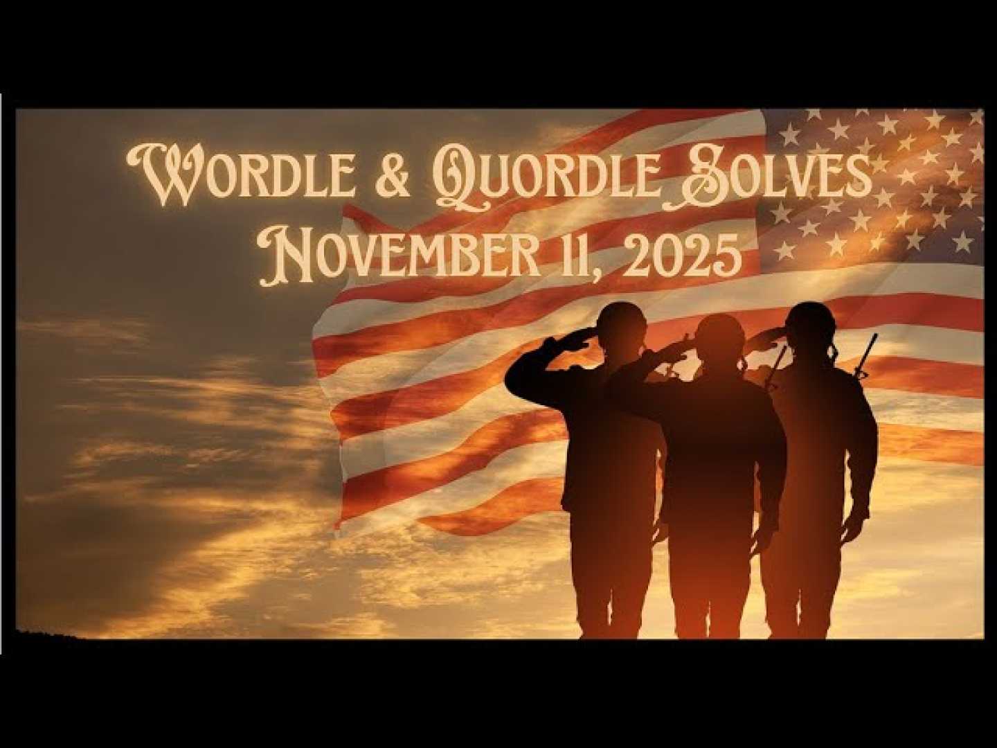 Wordle Game Veterans Day Challenge