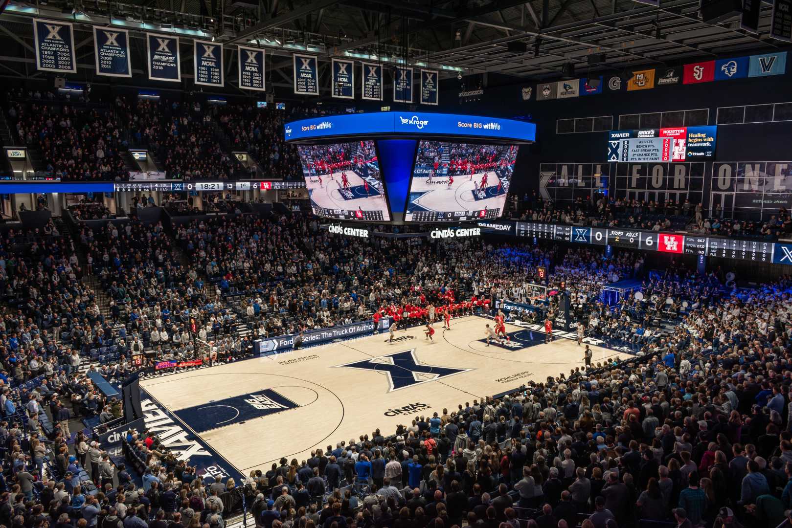 Xavier Basketball Team Cintas Center