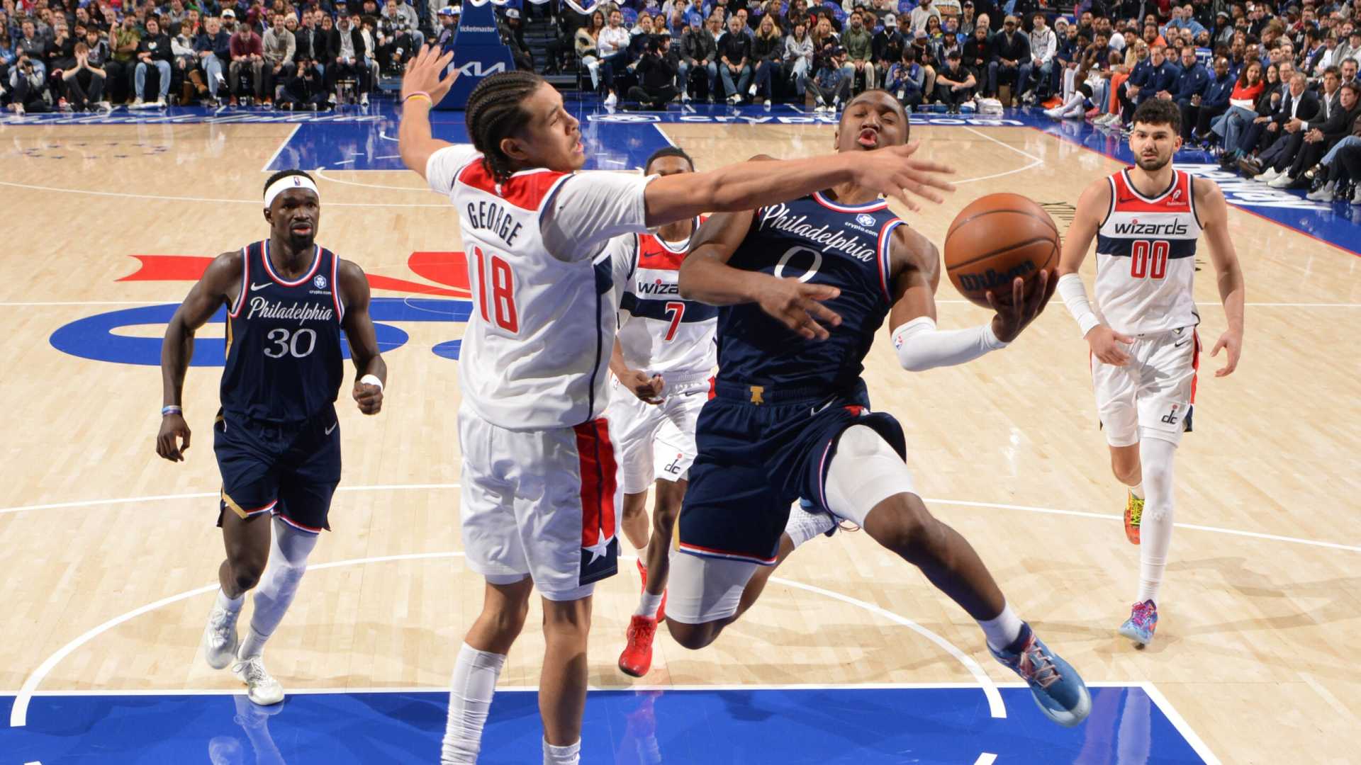 76ers Vs Wizards Basketball Game