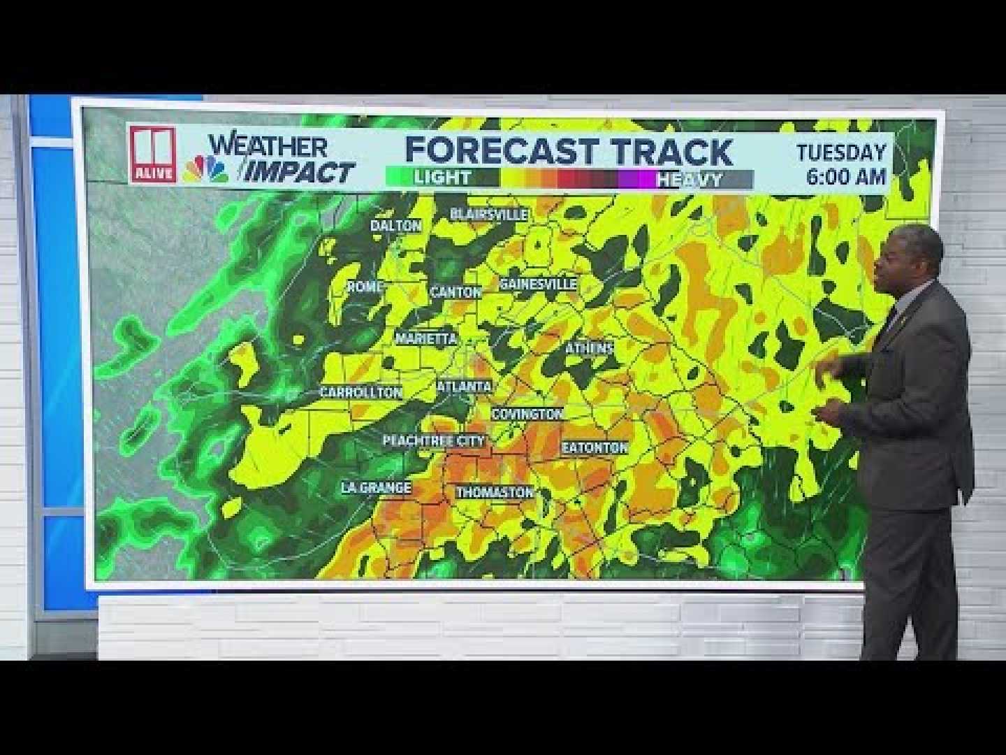 Atlanta Heavy Rain Weather Impact Alert