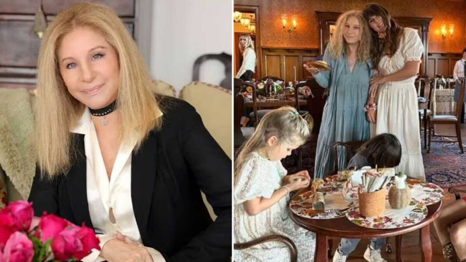 Barbra Streisand Thanksgiving Family Photo