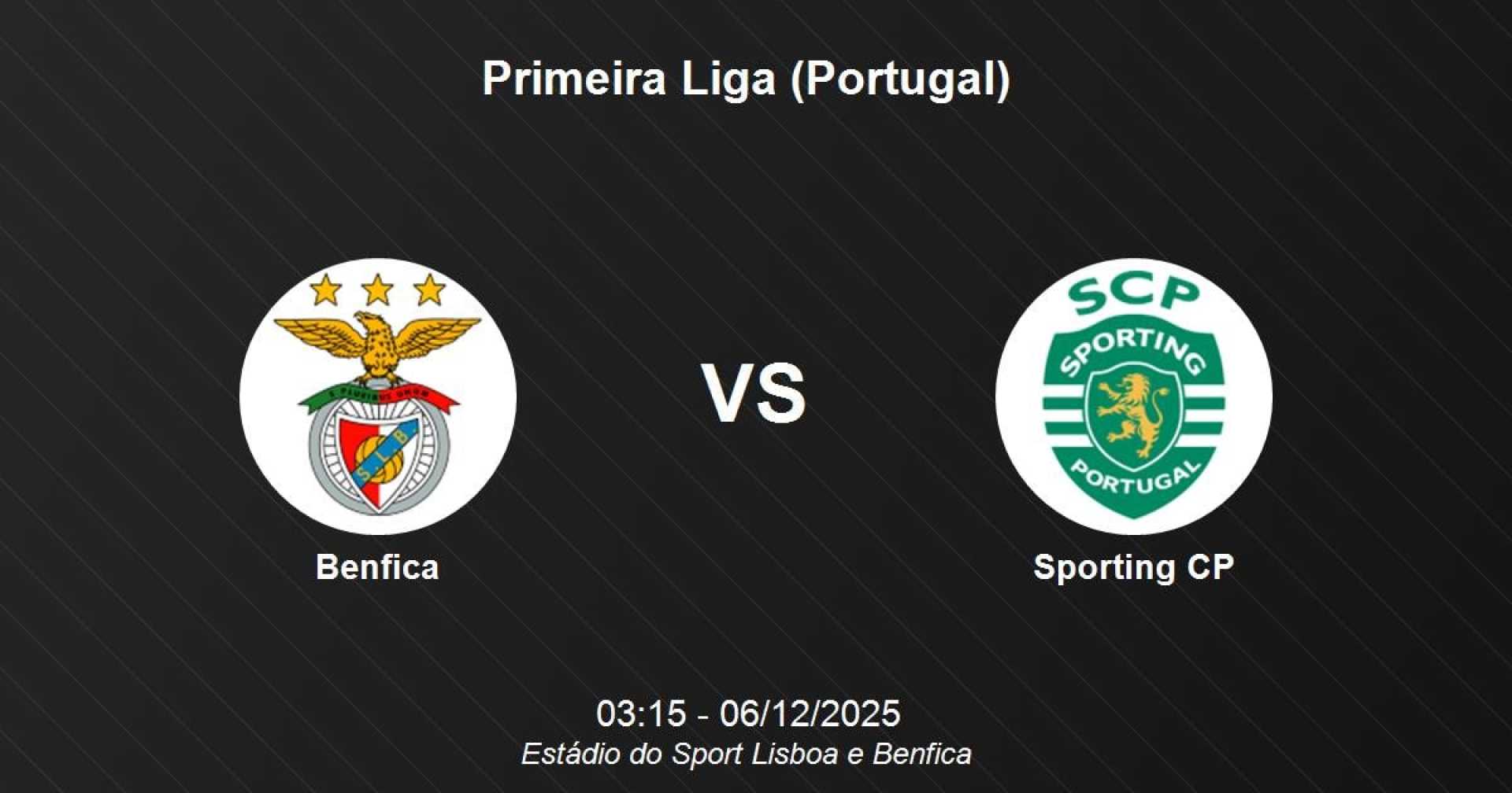 Benfica Sporting Liga Portugal