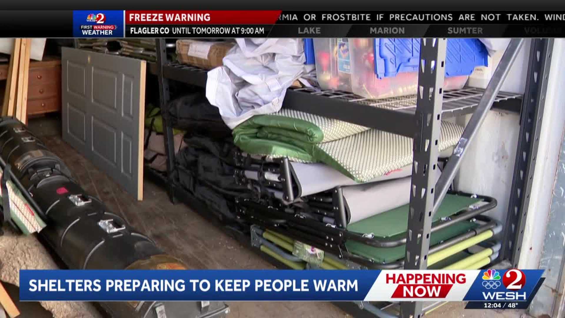 Cold Weather Shelters Florida