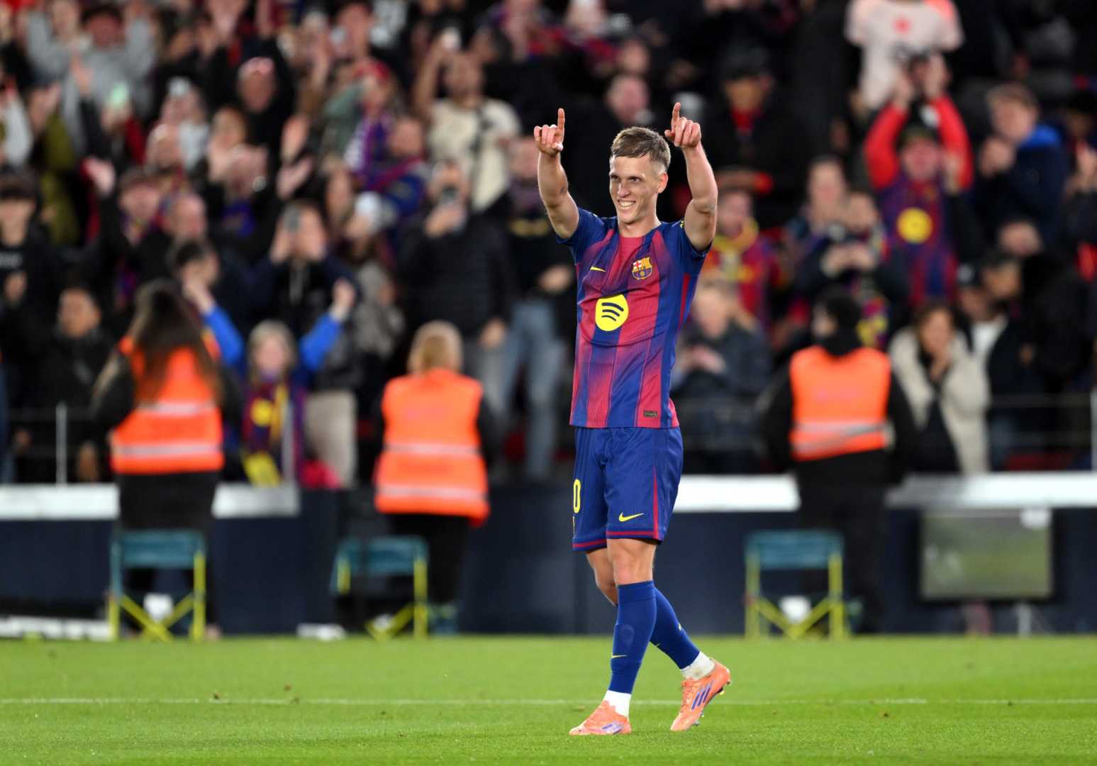 Dani Olmo Barcelona Football Match