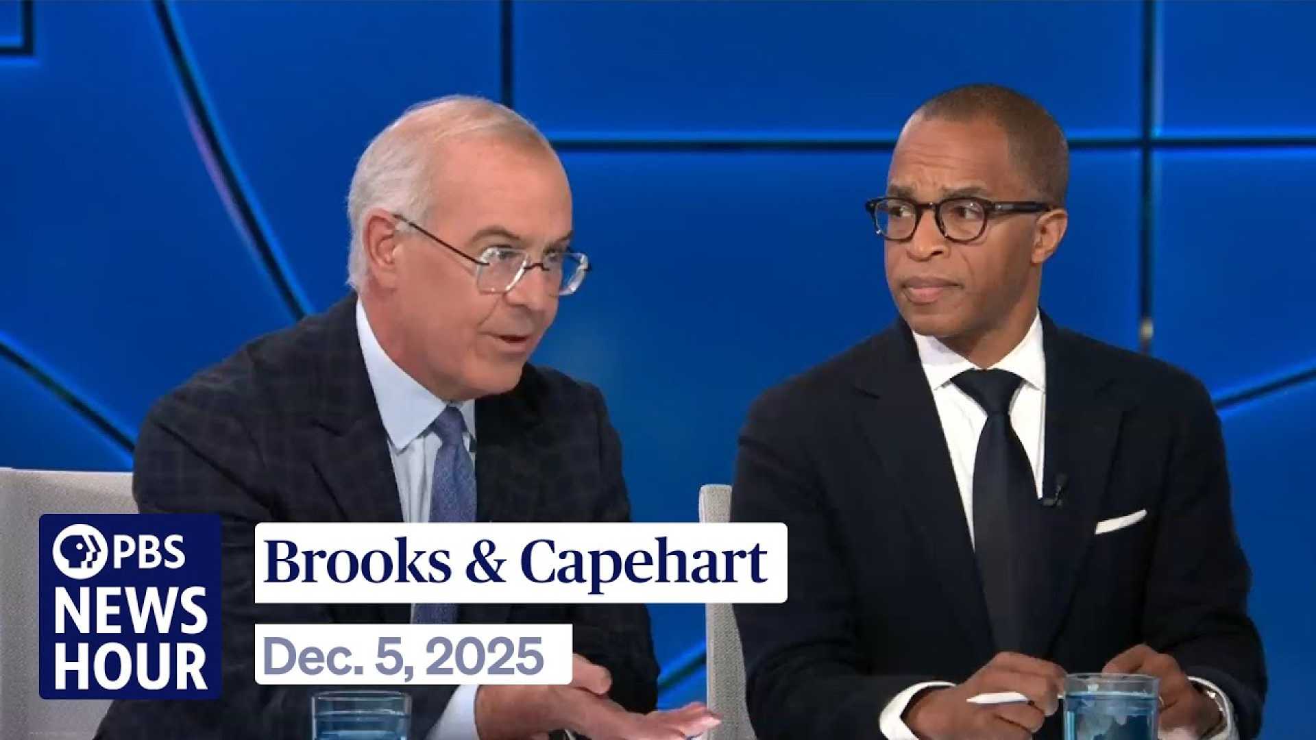 David Brooks And Jonathan Capehart Discussing Politics