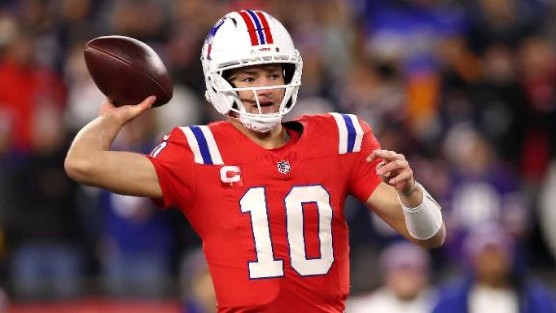 Drake Maye New England Patriots Giants Game