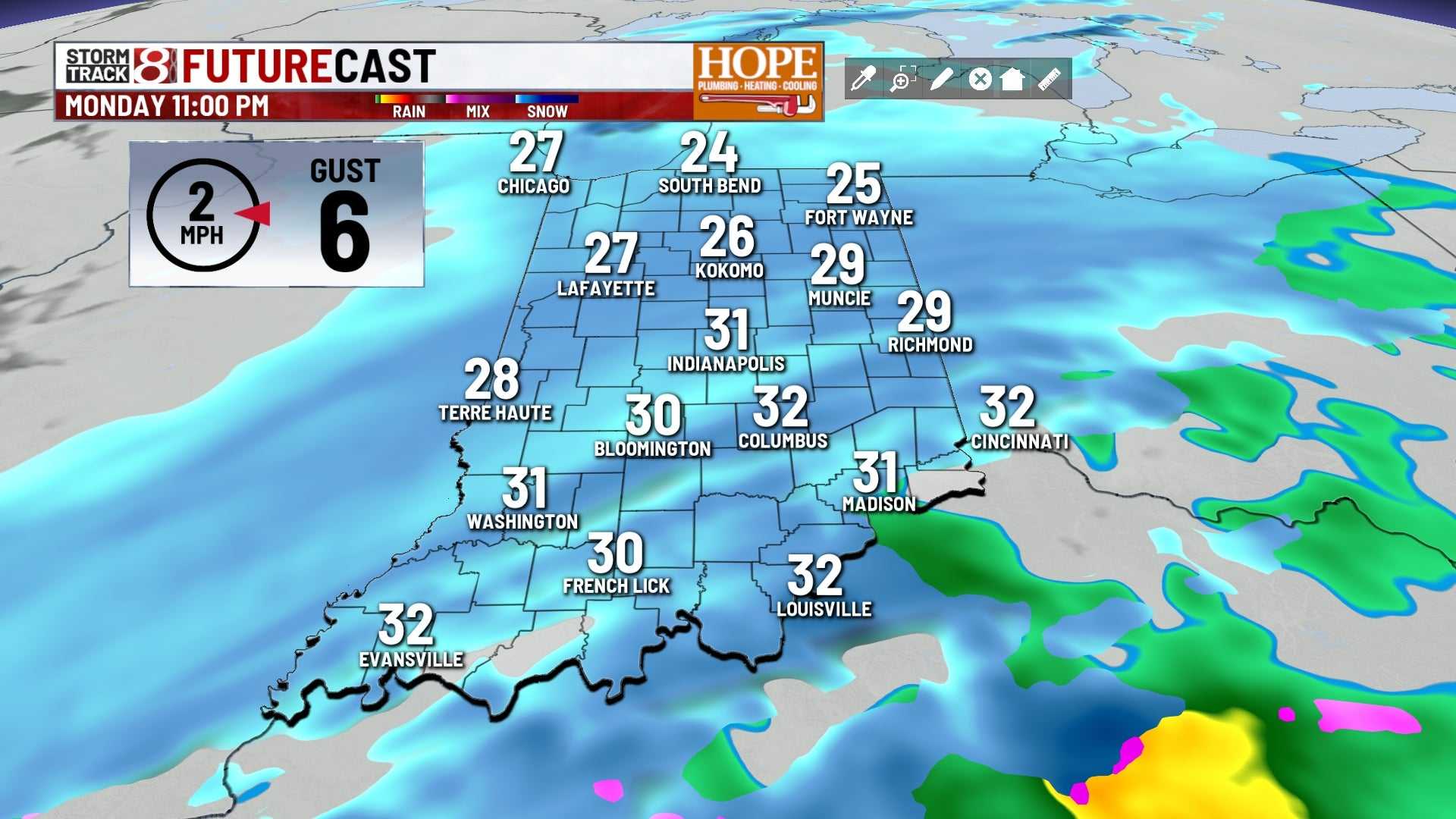 Indiana Winter Weather Forecast December