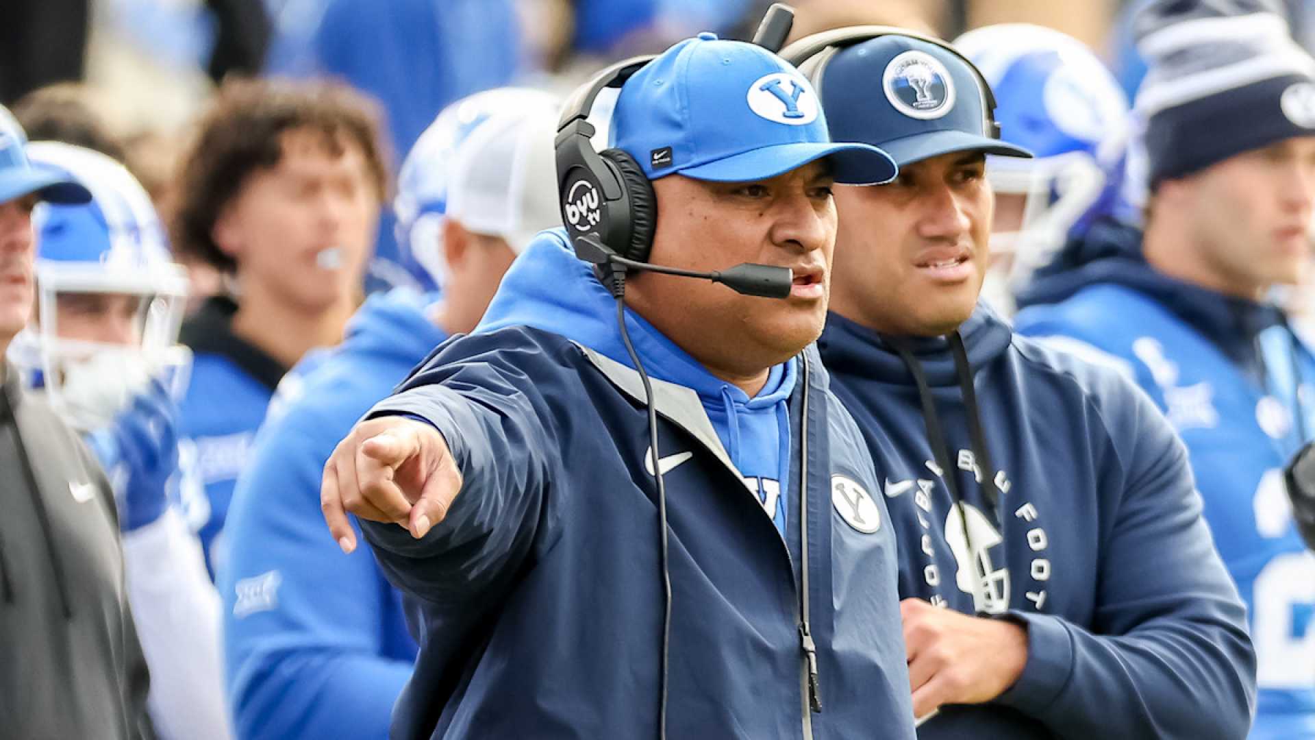Kalani Sitake Dancing And Coaching Byu