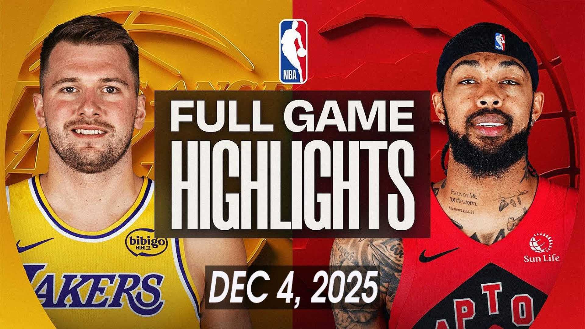 Lakers Raptors Game Highlights