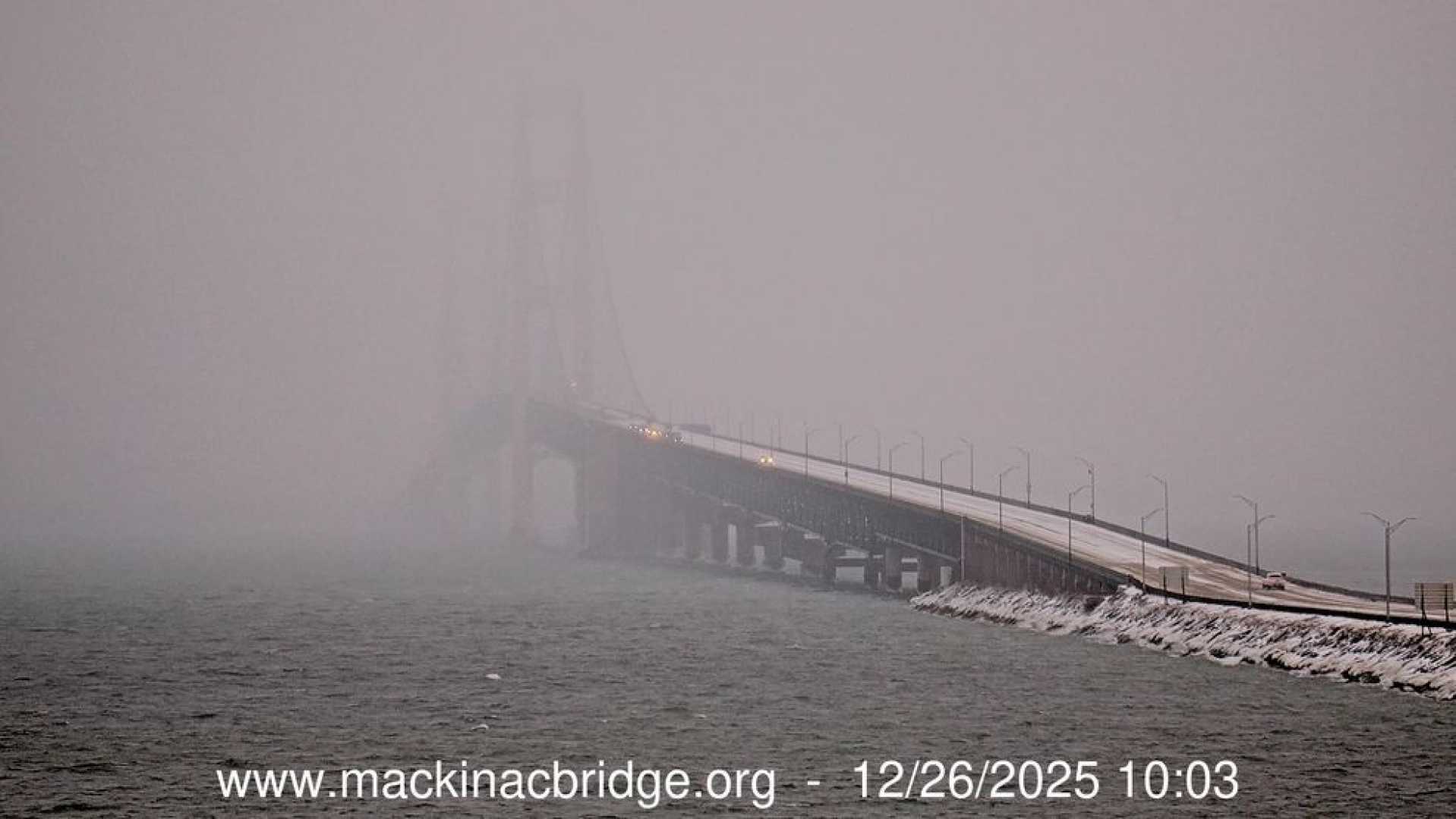 Mackinac Bridge Icy Conditions Travel Warning
