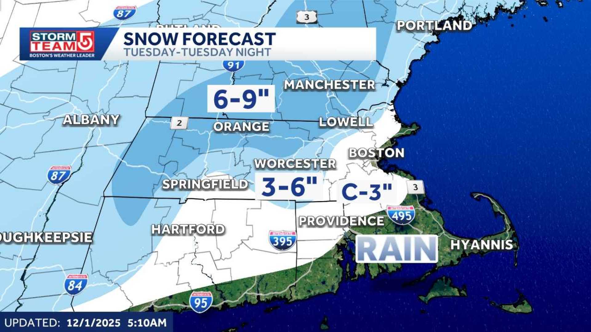 Massachusetts Winter Storm Snow Forecast