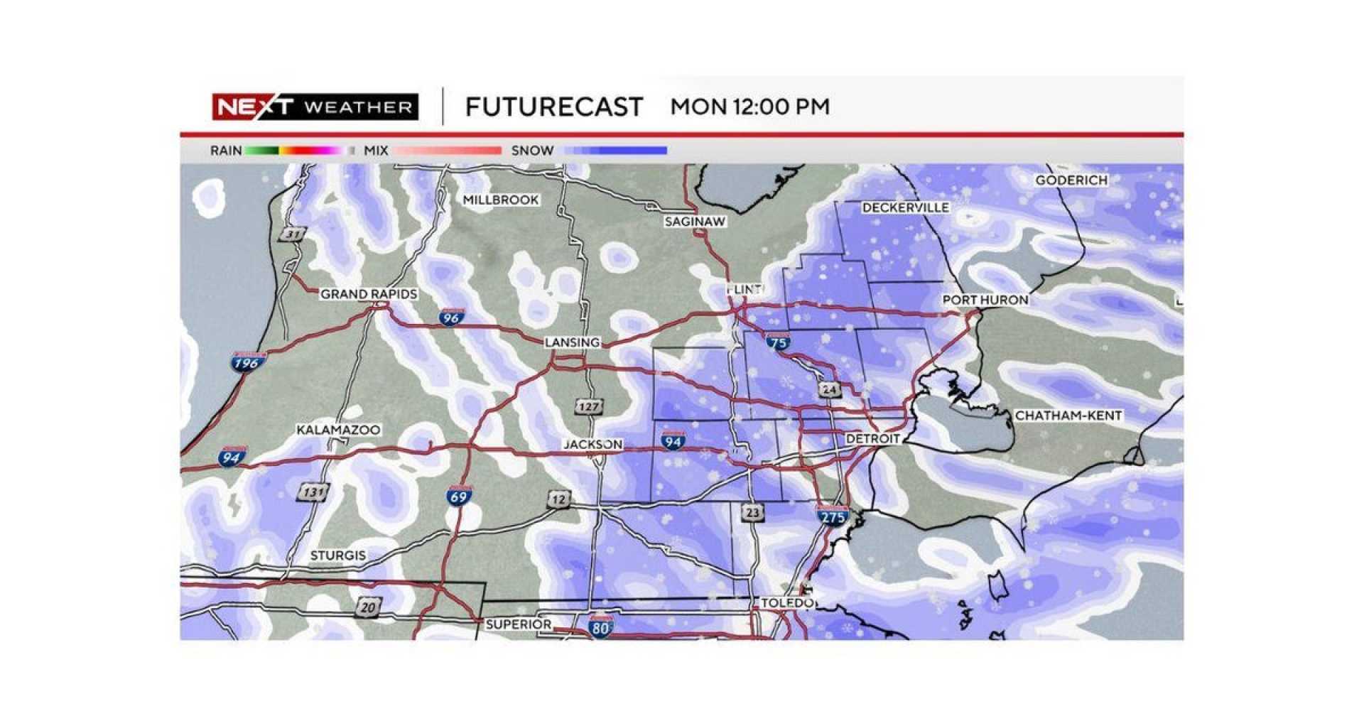 Midwest Snow Squall Weather Alert