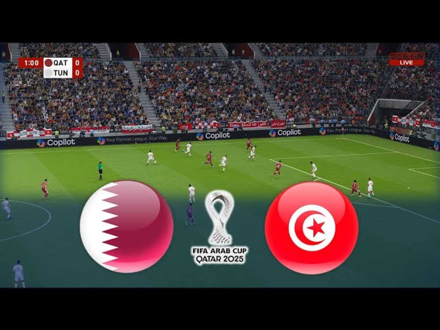 Qatar Vs Tunisia Fifa Arab Cup 2025