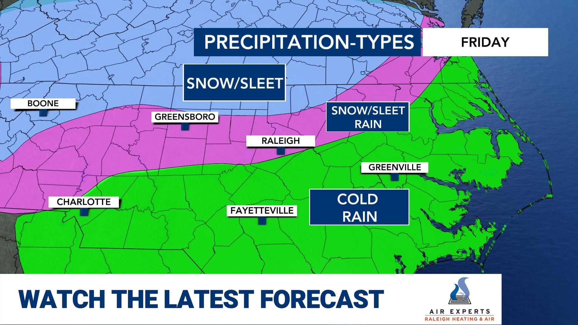 Raleigh North Carolina Snow Forecast