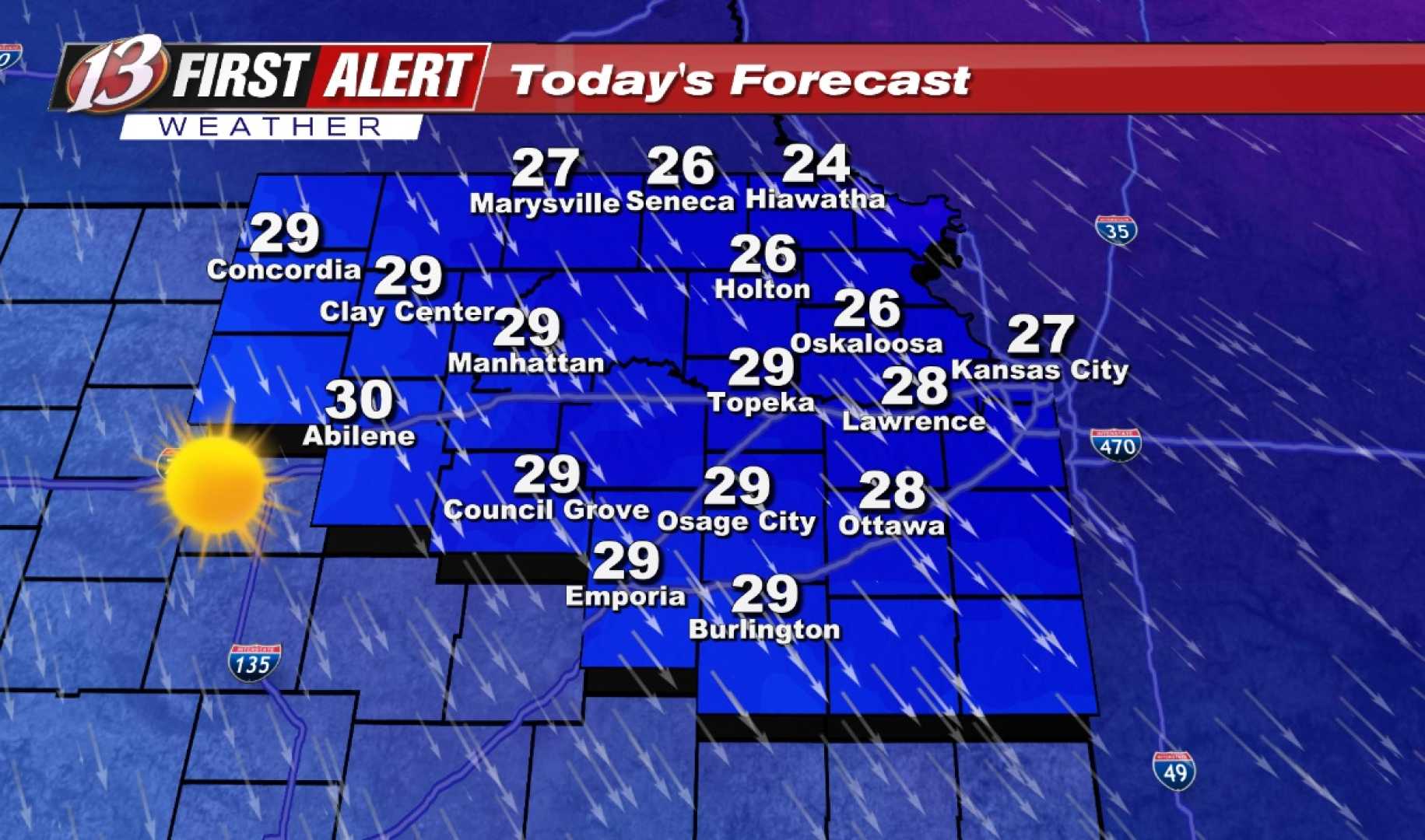 Snow Squall In Kansas