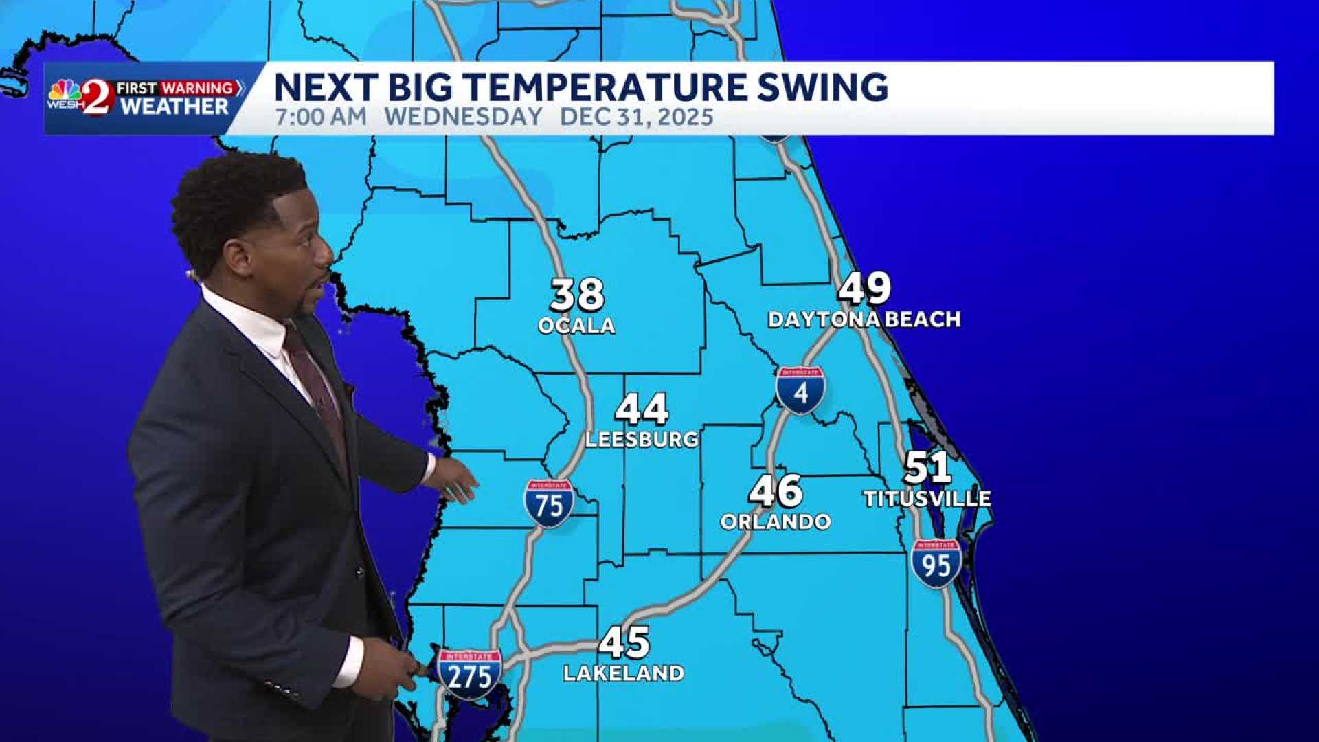 South Florida Cold Front New Year's Eve 2026