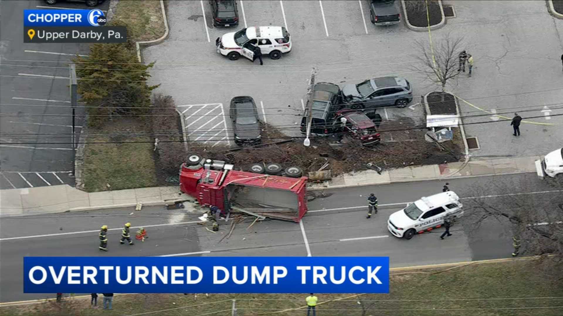 Suv Dump Truck Accident Upper Darby