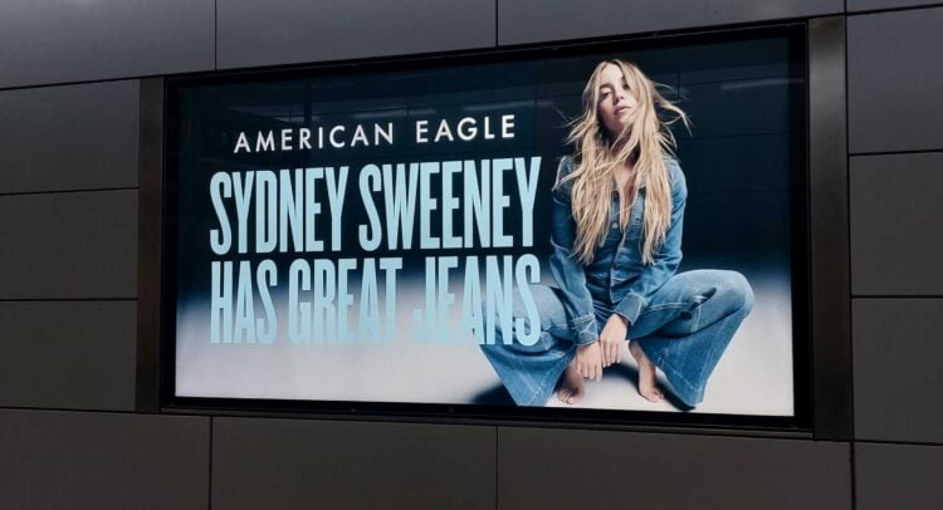 Sydney Sweeney American Eagle Advertisement Times Square