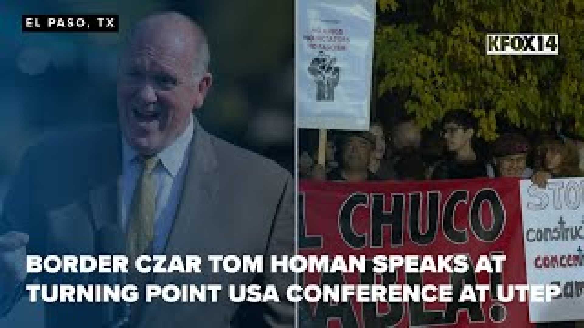 Tom Homan Utep Immigration Speech Protest