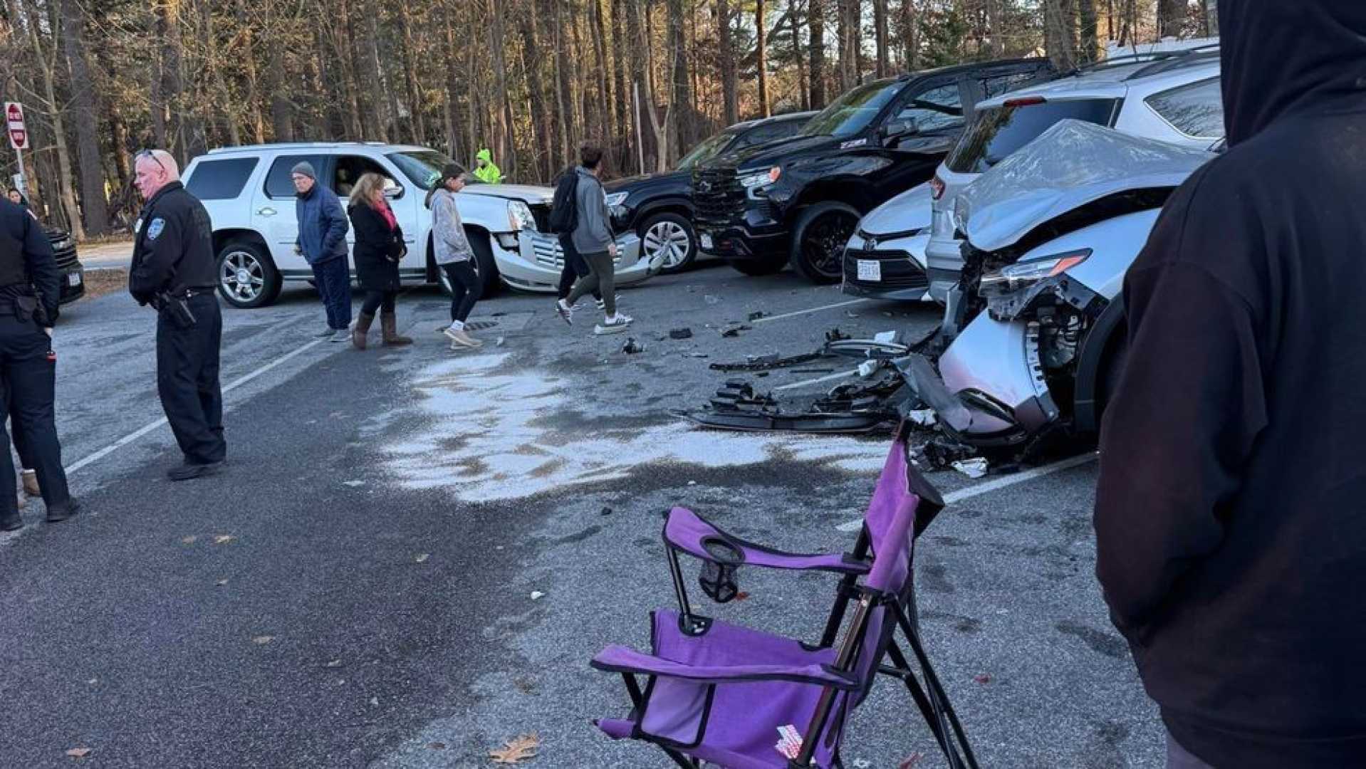 Truck Crash Seekonk School