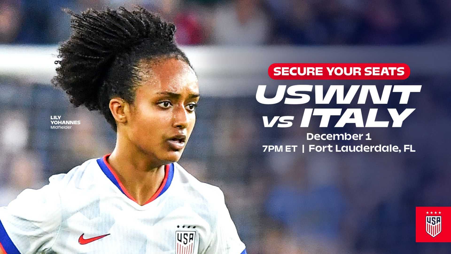 Uswnt Italy Match December 2025