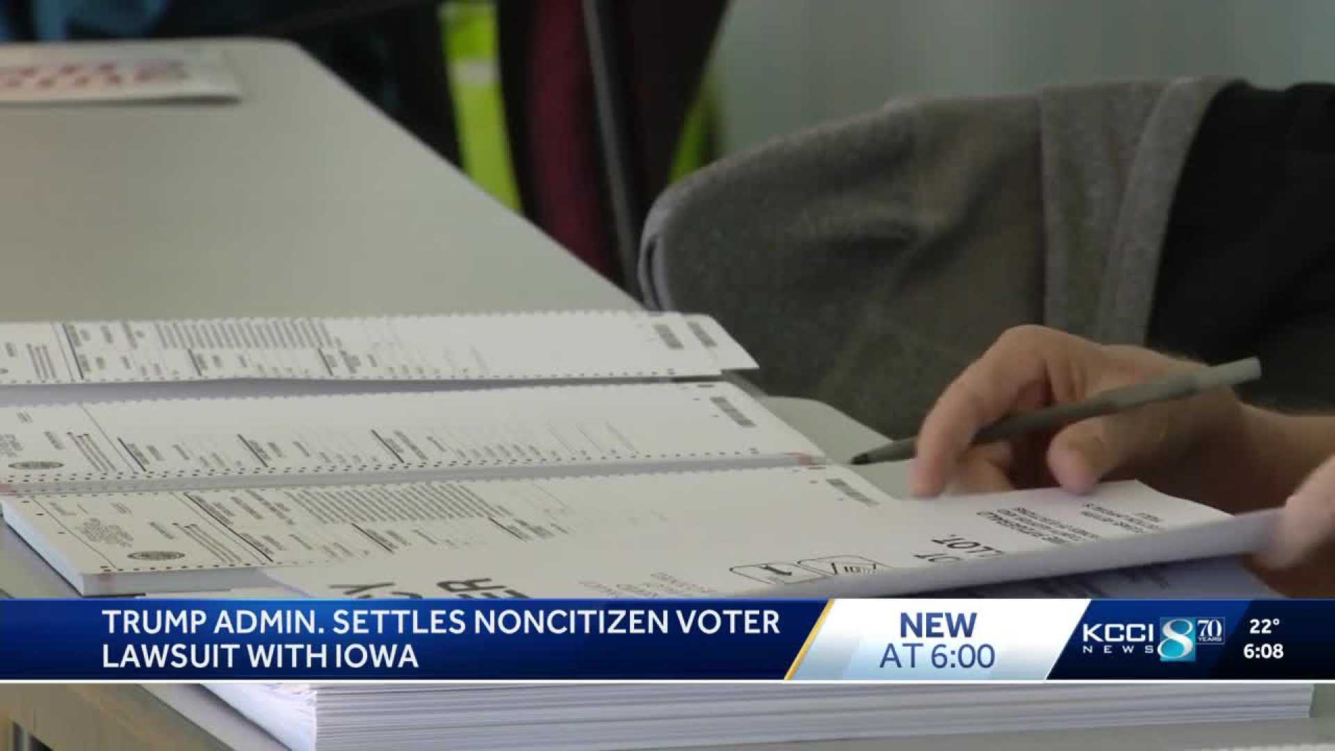 Voter Citizenship Lawsuit Settlement Iowa Florida Indiana Ohio