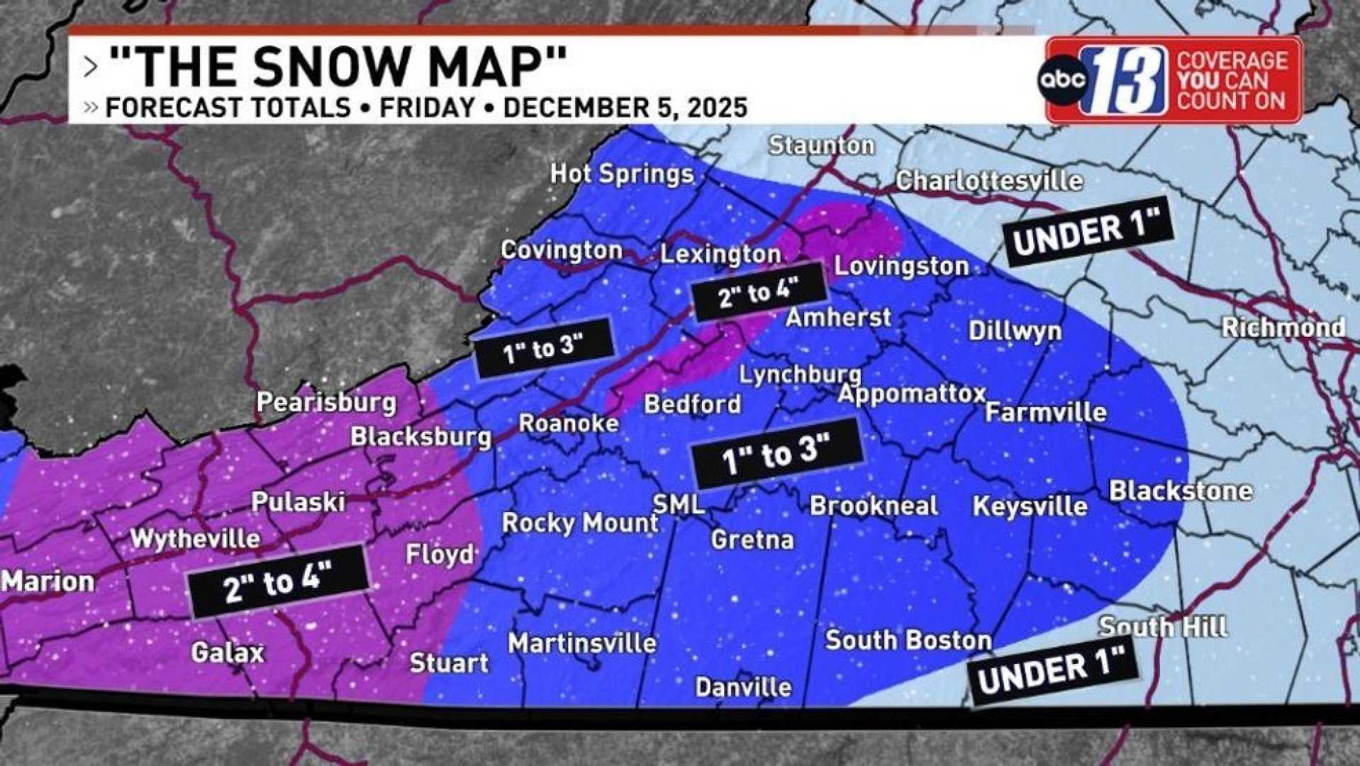 Winter Weather Advisory In Virginia
