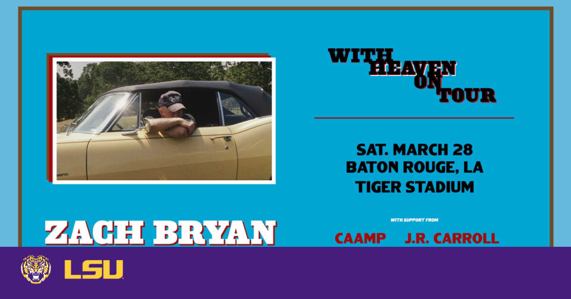 Zach Bryan Concert At Tiger Stadium
