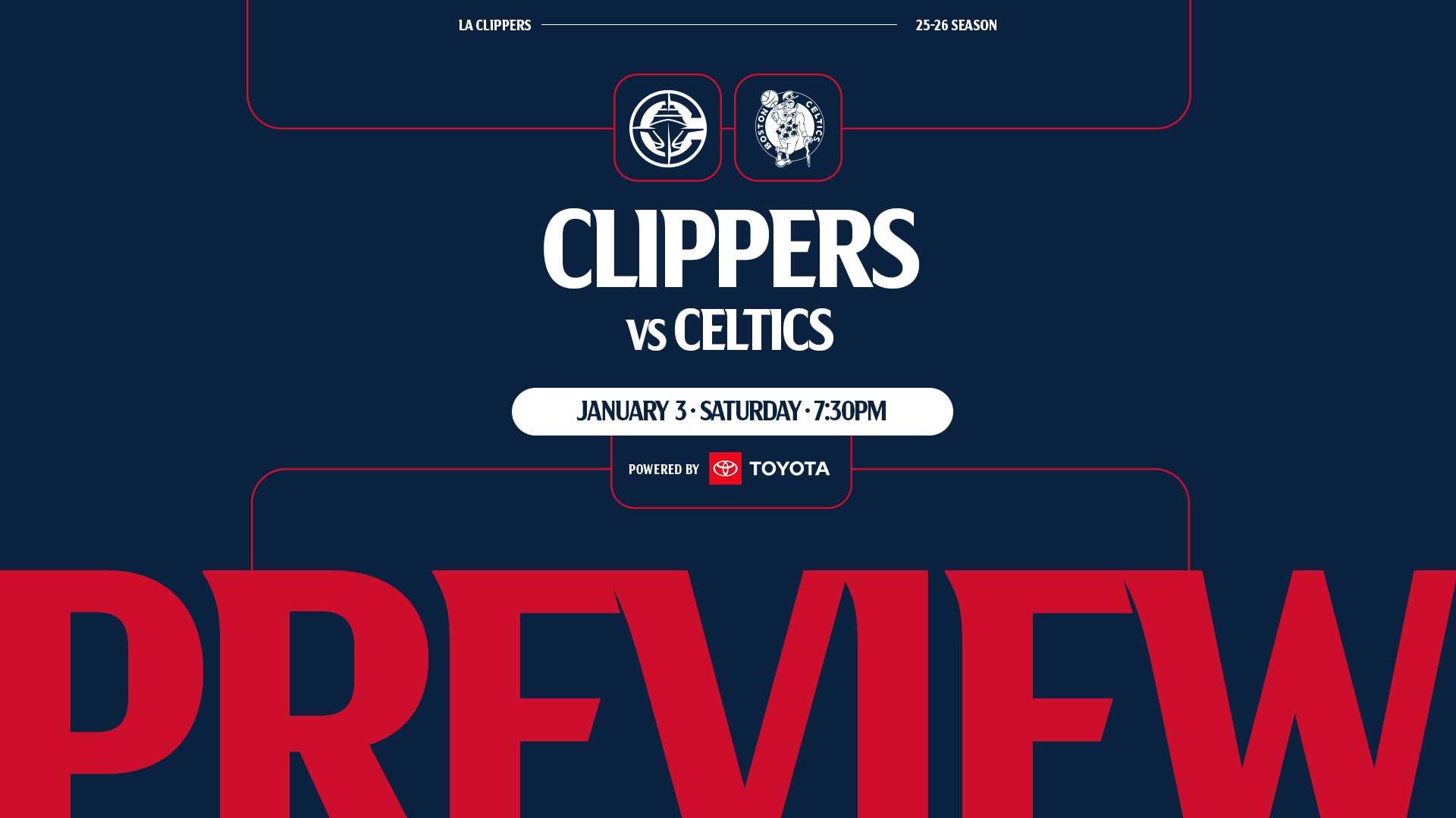 Clippers Celtics Game January 2026