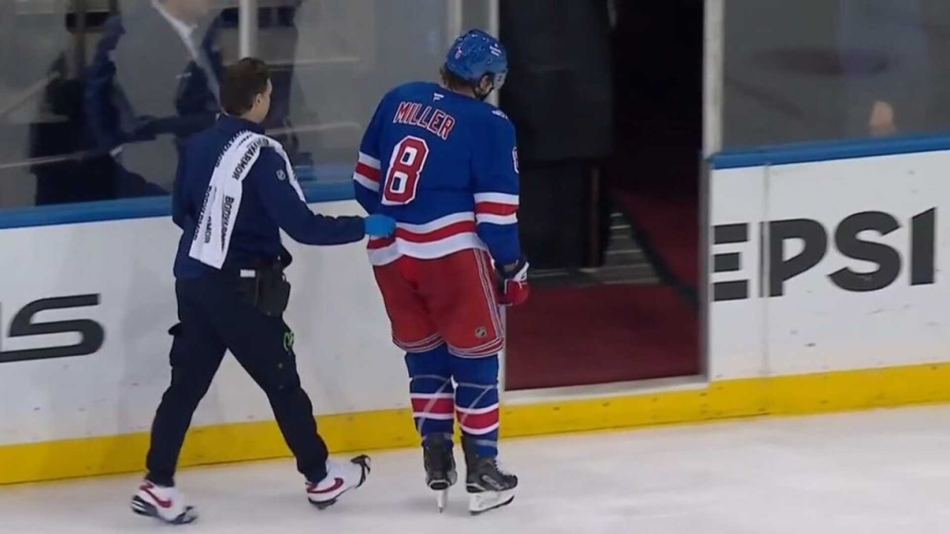 J.t. Miller New York Rangers Game Injury