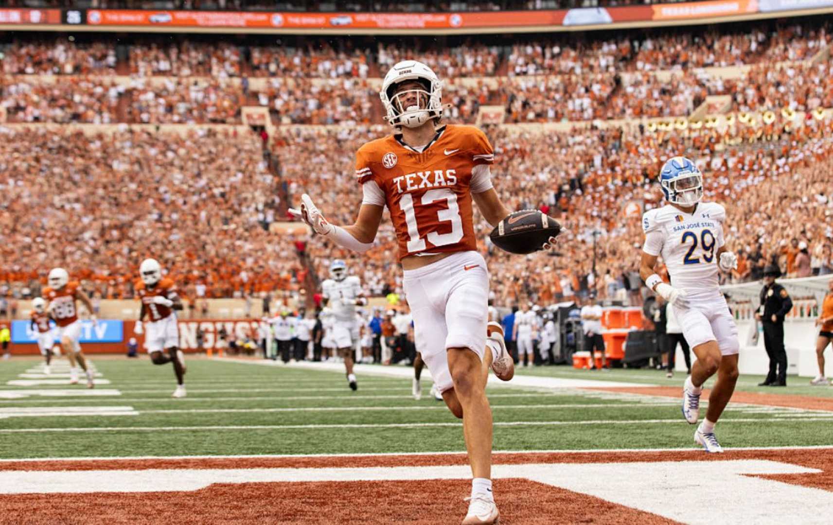 Parker Livingstone Texas Football Wide Receiver