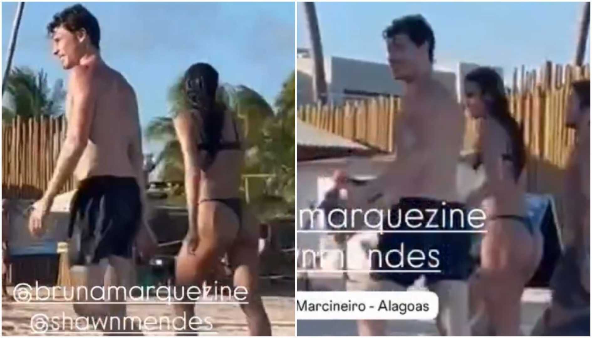 Shawn Mendes Bruna Marquezine Beach Vacation