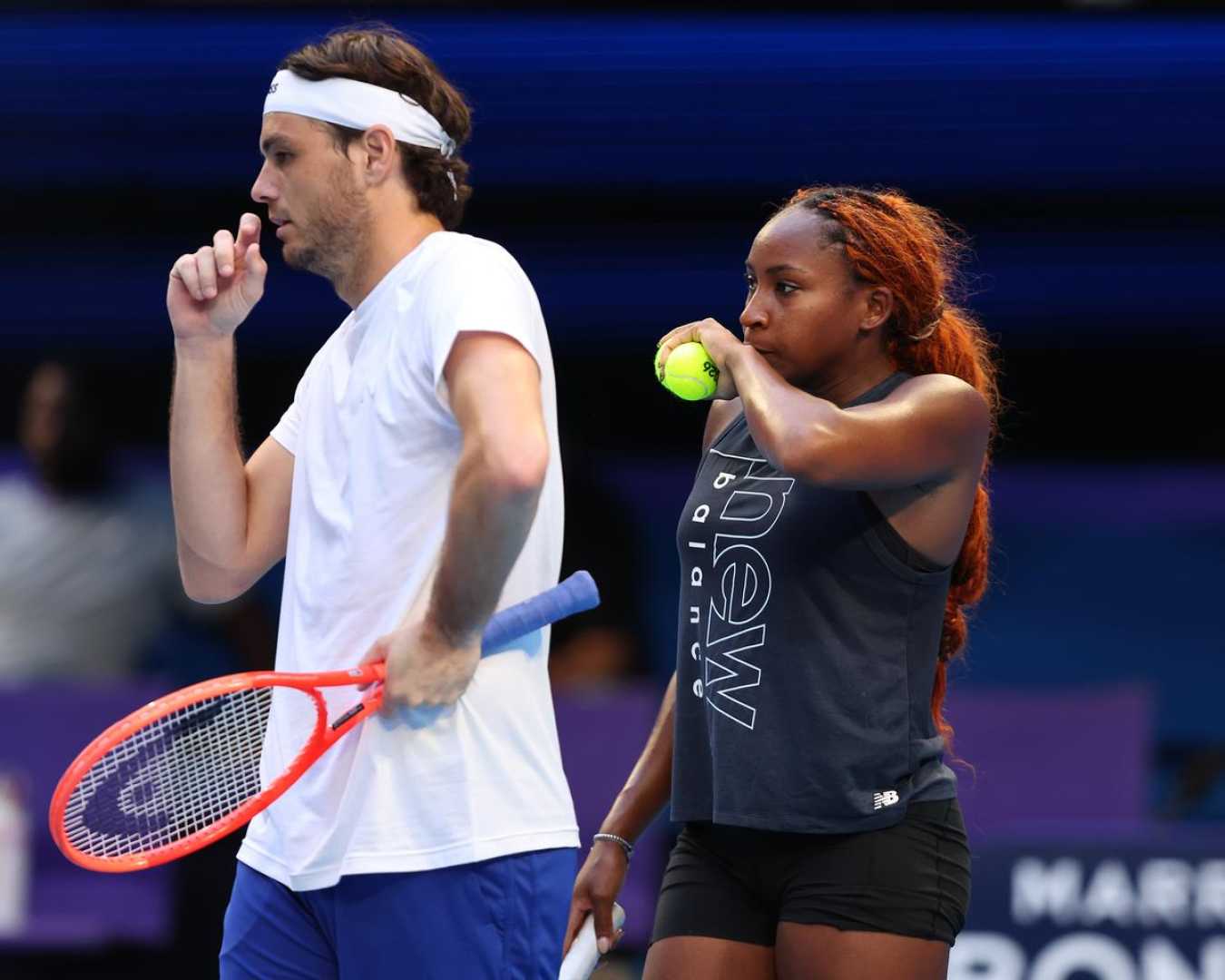 Taylor Fritz And Coco Gauff Tennis Match