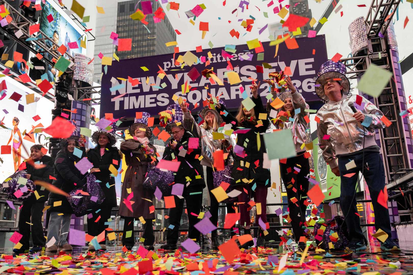 Times Square New Year Celebration Confetti