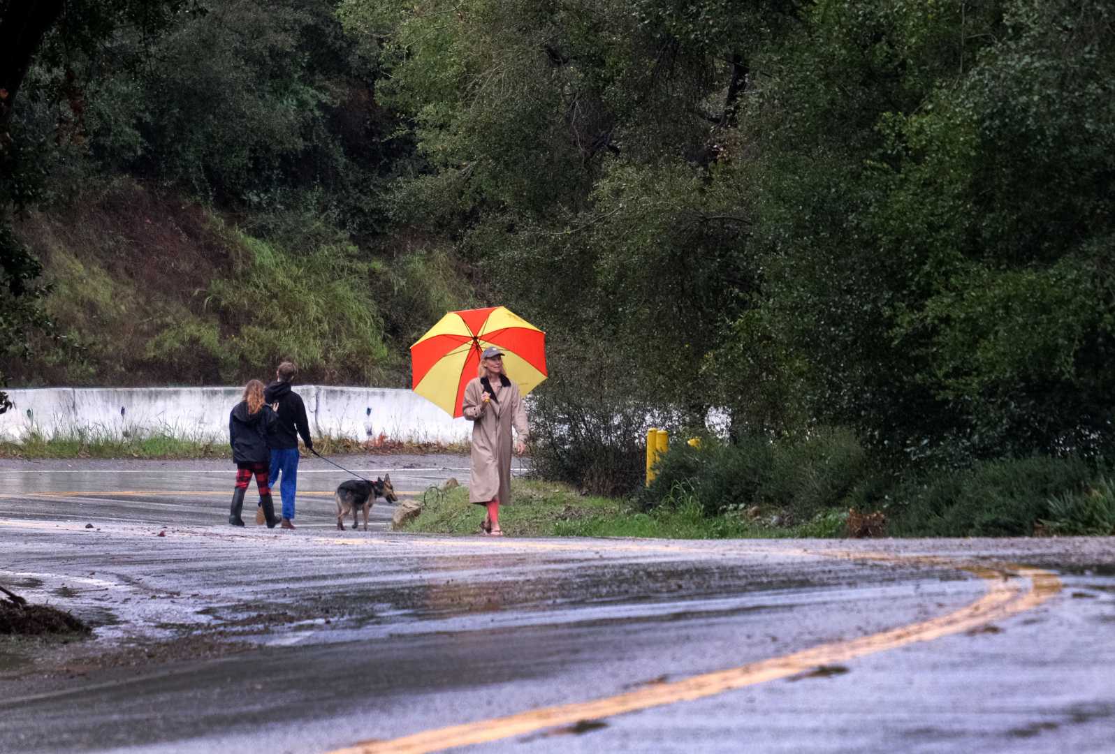 Topanga Canyon Boulevard Closure Rainstorm